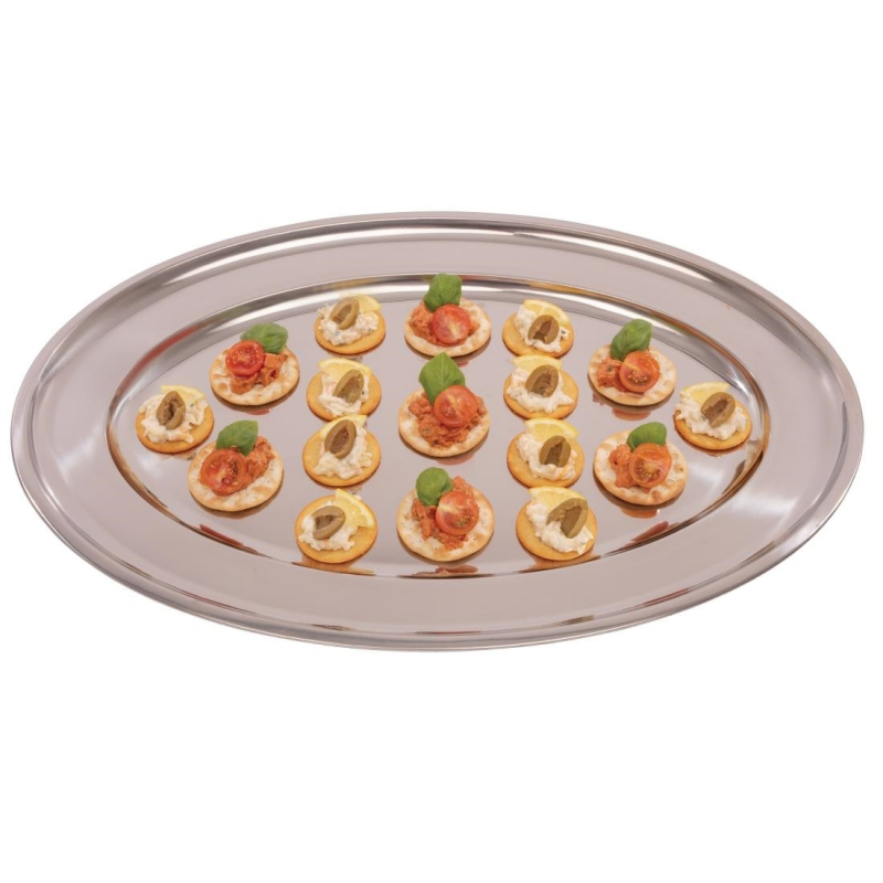 Plat de service ovale Olympia - Grande dimension 610mm - R&eacute;f. K369 - Olympia