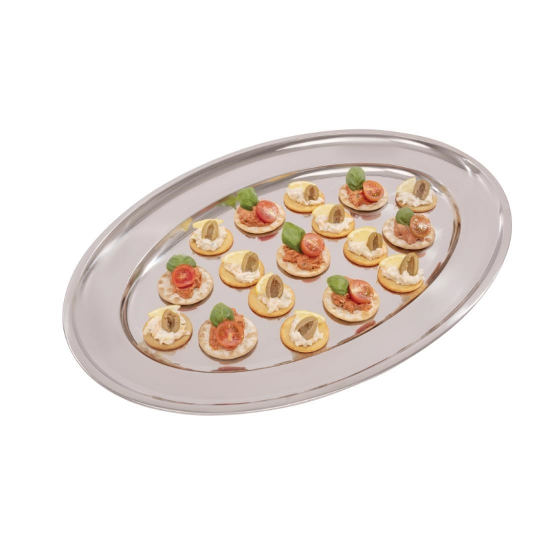 Plat de service ovale Olympia - Grande dimension 610mm - R&eacute;f. K369 - Olympia