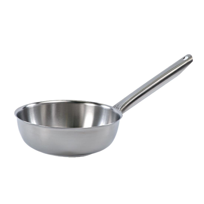 Sauteerpan met schuine rand Matfer Bourgeat Tradition Plus 200mm - Inhoud 2,8L - Ref. L236 - Materiel Horeca