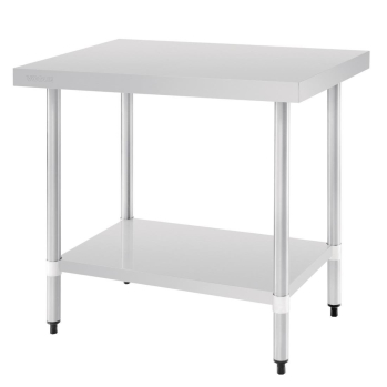 Table Inox avec sous-tablette - 900x600mm - R&eacute;f. T375 - Vogue