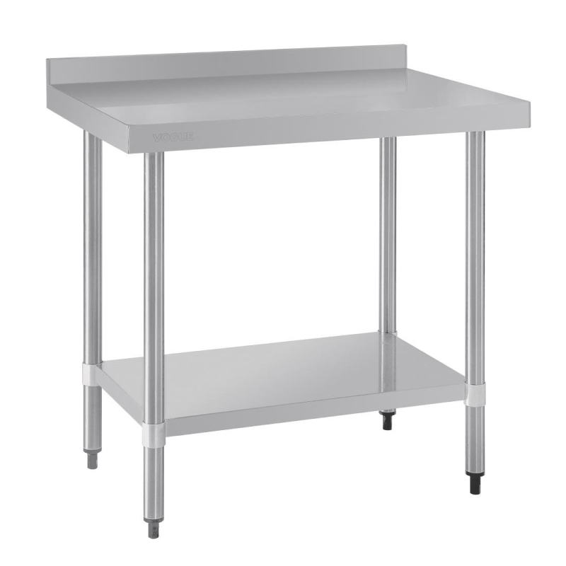 Table Inox avec Dosseret 900x600 - T380 - Vogue