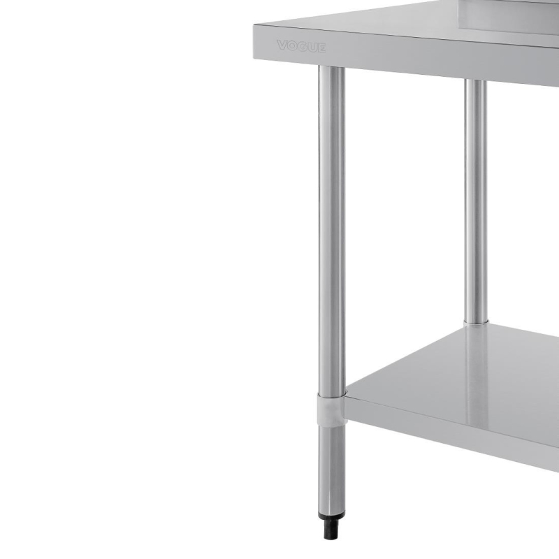 Table Inox avec Dosseret 900x600 - T380 - Vogue