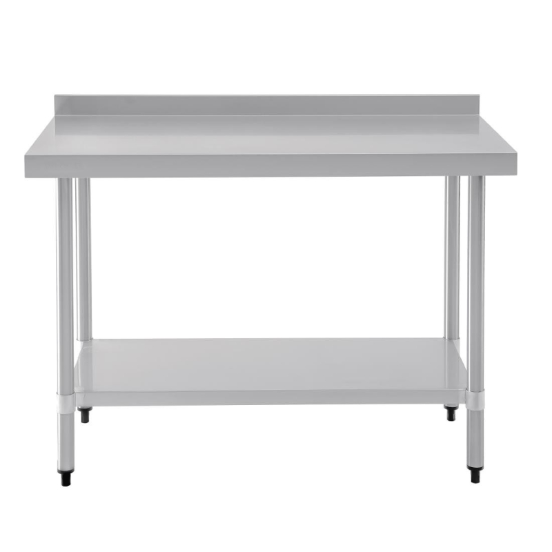 Table Inox avec Dosseret - 1200x600 mm - T381 - Vogue