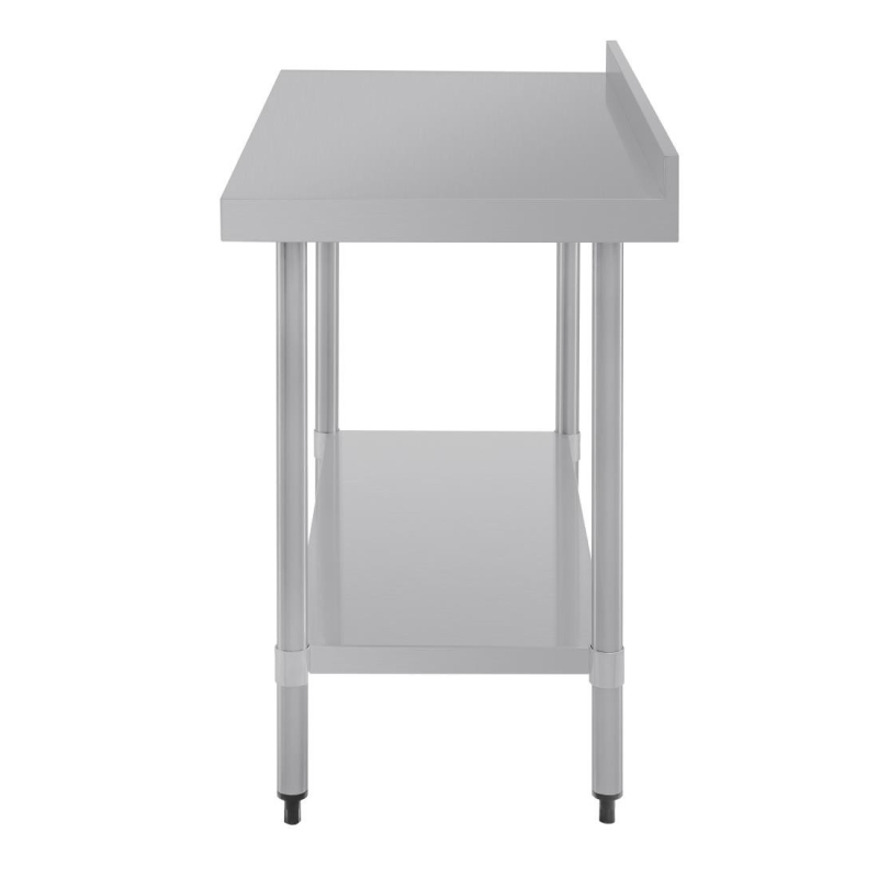 Table Inox avec Dosseret - 1200x600 mm - T381 - Vogue