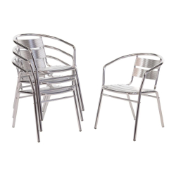 Aluminium stapelstoelen - Bolero - U419