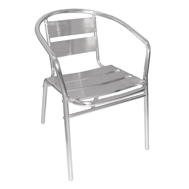 Fauteuils empilables en aluminium - Bolero - U419