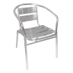 Fauteuils empilables en aluminium - Bolero - U419