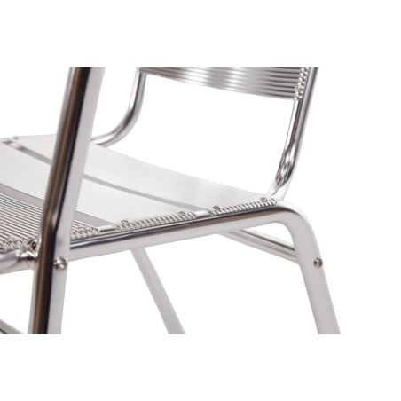 Fauteuils empilables en aluminium - Bolero - U419
