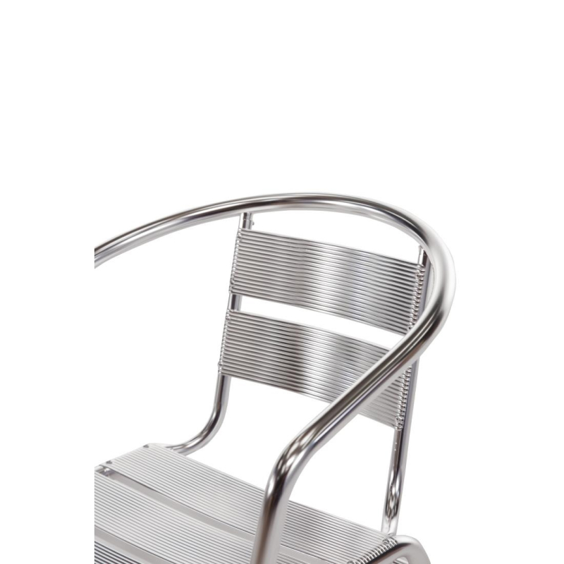 Fauteuils empilables en aluminium - Bolero - U419