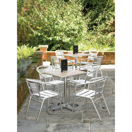 Fauteuils empilables en aluminium - Bolero - U419