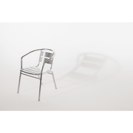 Fauteuils empilables en aluminium - Bolero - U419