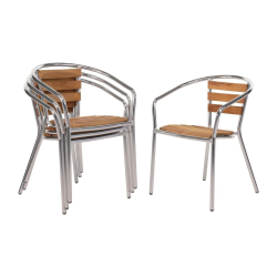 Essen en aluminium fauteuils 730 mm - Bolero - U421