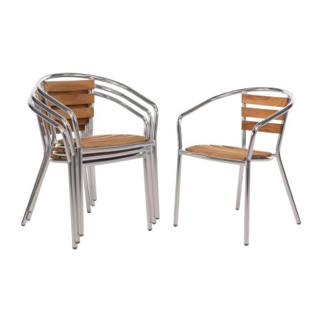 Essen en aluminium fauteuils 730 mm - Bolero - U421