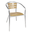 Fauteuils en fr&ecirc;ne et aluminium 730 mm - Bolero - U421