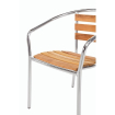 Fauteuils en fr&ecirc;ne et aluminium 730 mm - Bolero - U421