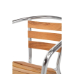 Fauteuils en fr&ecirc;ne et aluminium 730 mm - Bolero - U421