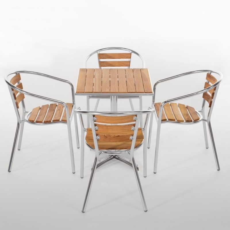 Essen en aluminium fauteuils 730 mm - Bolero - U421