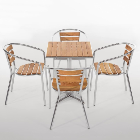 Essen en aluminium fauteuils 730 mm - Bolero - U421