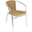 Rotan en aluminium stapelbare fauteuils - Bolero - U422