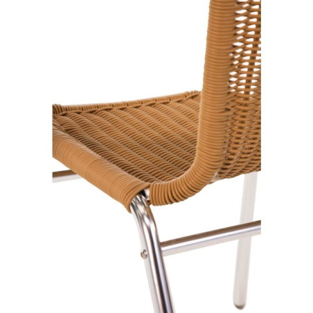 Rotan en aluminium stapelbare fauteuils - Bolero - U422