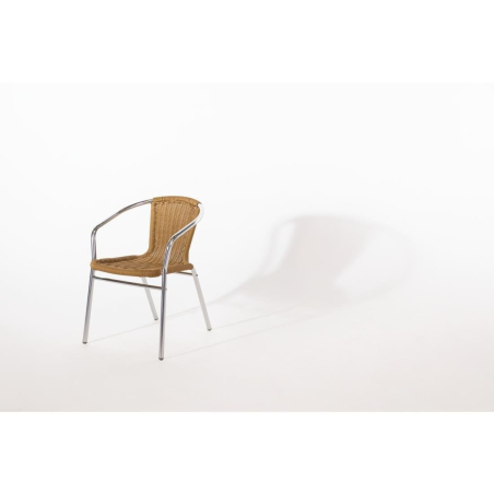 Rotan en aluminium stapelbare fauteuils - Bolero - U422
