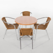 Rotan en aluminium stapelbare fauteuils - Bolero - U422