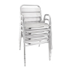 Aluminium stapelbare fauteuils met armleuning - Bolero - U501