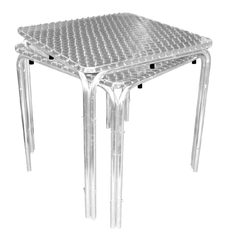 Table carr&eacute;e empilable 700 mm - Bolero - U505