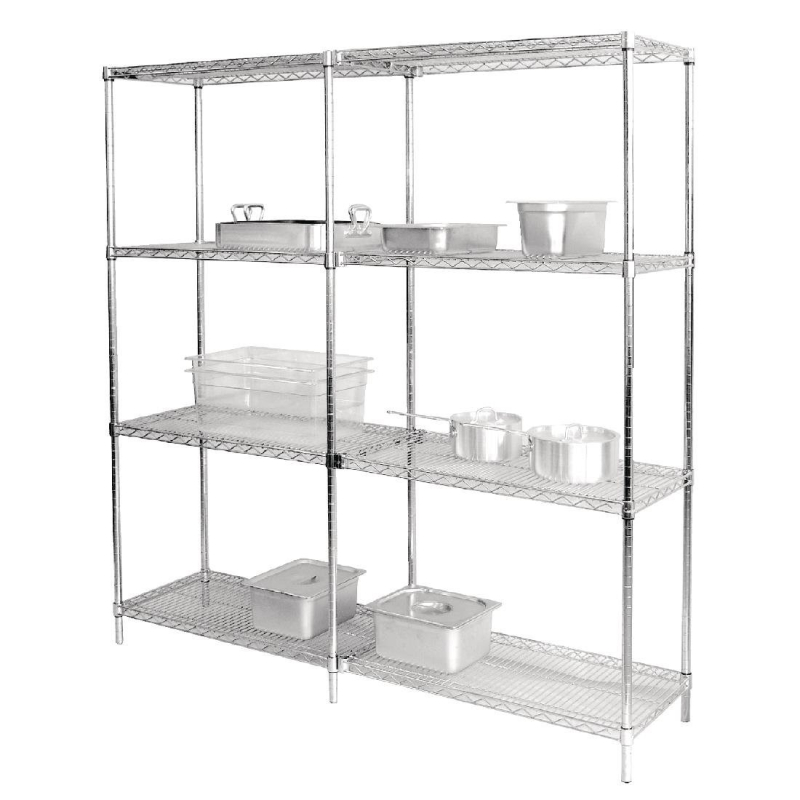 Lot de 2 &eacute;tag&egrave;res m&eacute;talliques Largeur 91,5cm - Vogue U889