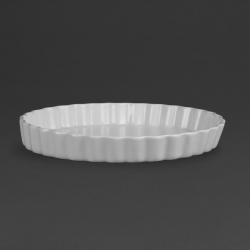 Plats &agrave; tarte blancs 297mm...