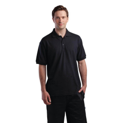 Unisex polo zwart XL