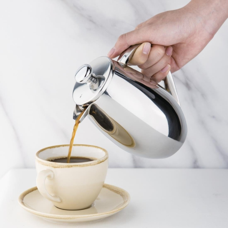 Olympia 3-kops koffiezetapparaat met spiegelafwerking