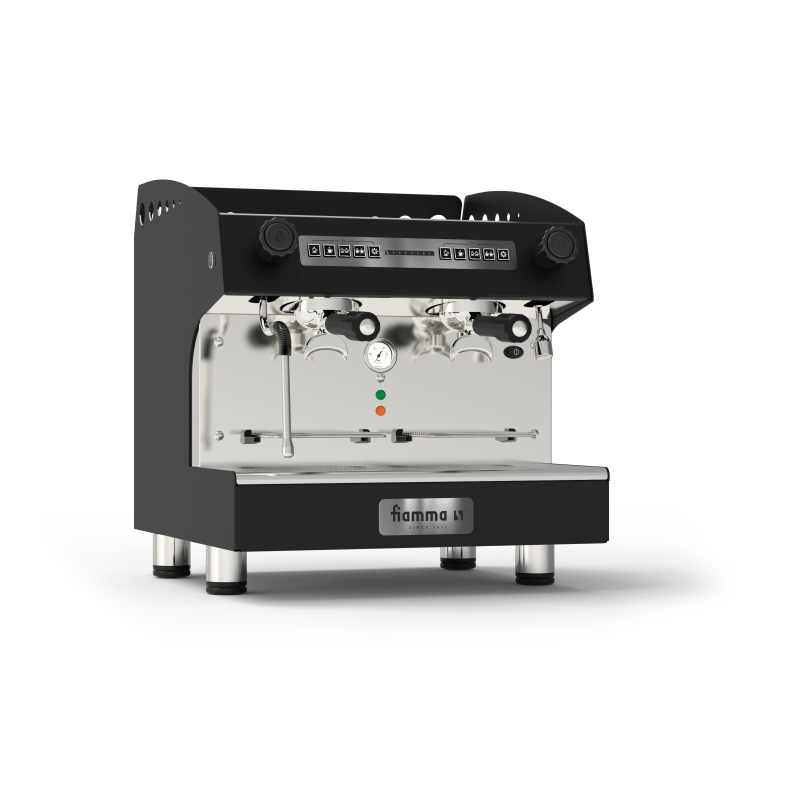 Espressomachine - Caravel 2 CV Compact TC Zwart - Fiamma