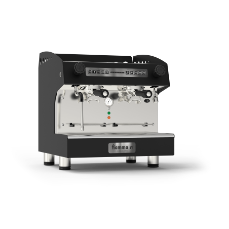 Espressomachine - Caravel 2 CV Compact TC Zwart - Fiamma