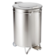Poubelle inox ronde 50L - Sofinor - CPB05R1