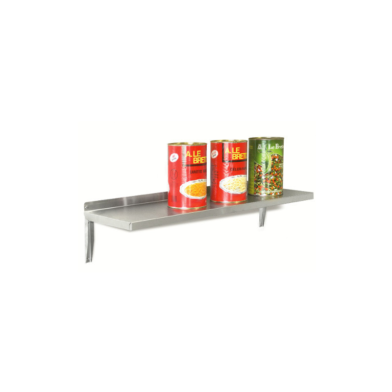 Etagere murale pleine 1200x300 2 consoles - Sofinor