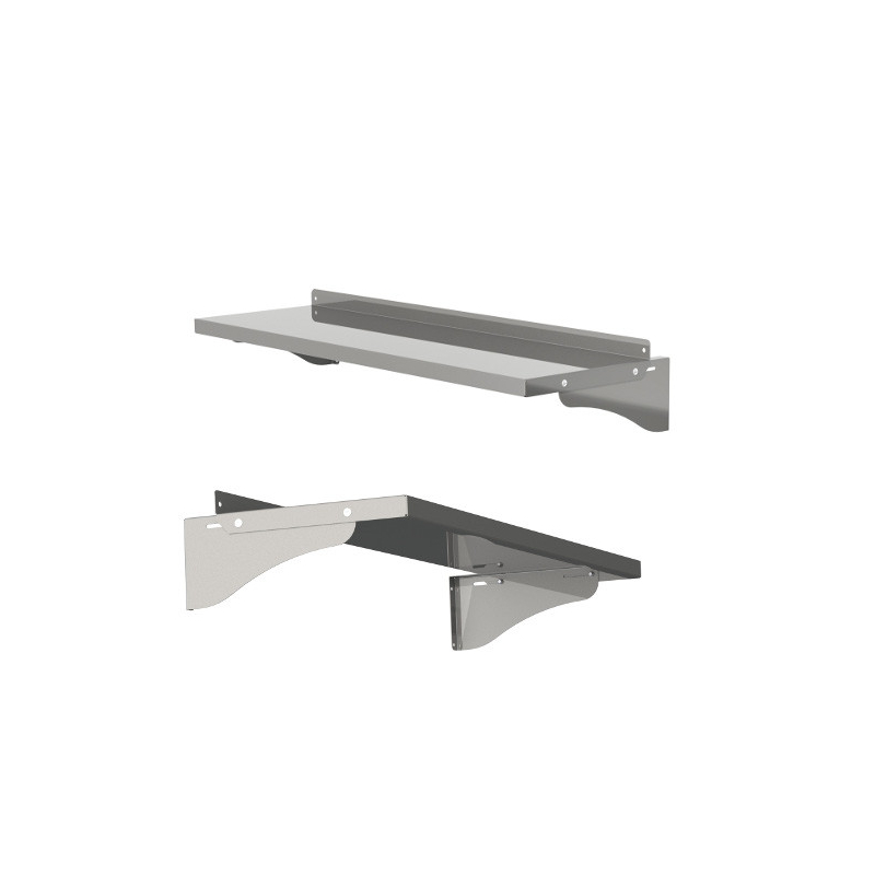 Etagere murale pleine 1200x300 2 consoles - Sofinor