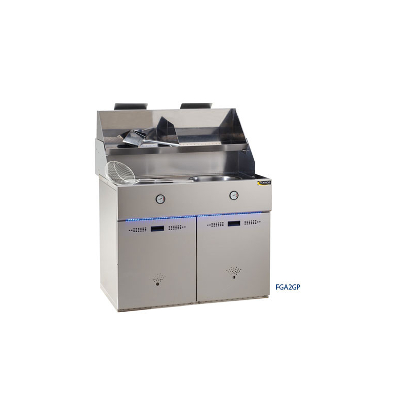 Gasfriteuse a - 2 bakken aardgas - Sofinor