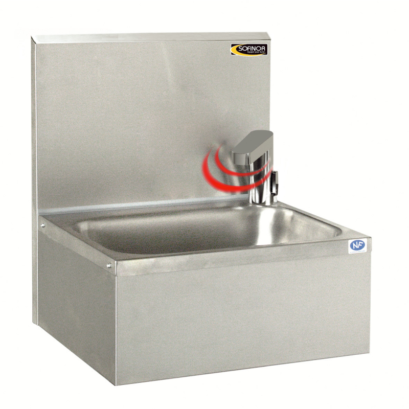 Handwasbak 460x380x524 nf elektronische celsturing batterijvoeding - Sofinor - LMASWENF
