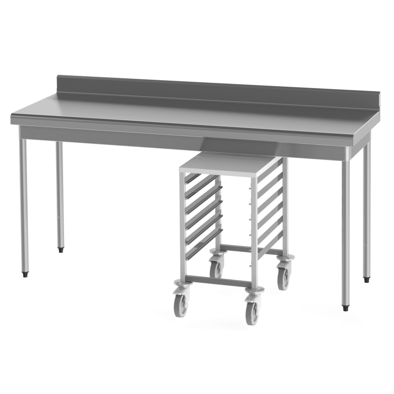 Lage etagewagen gn1/1 - 6 niveaus - polyamide rollen - Sofinor