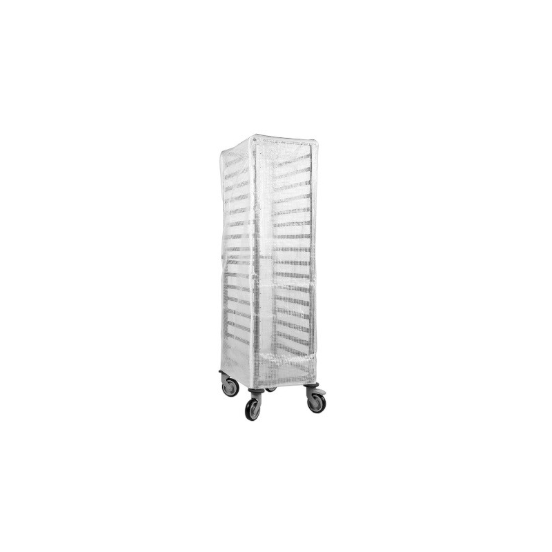 Housse transparence lavable pour echelle gn1/1 -fermeture a glissieres - dim housse :600x410xh1640mm - Sofinor