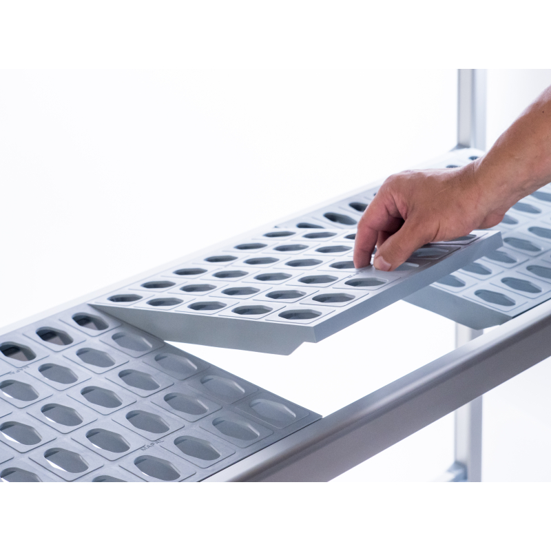 Proline rekken 2036x400 mm 4 niveaus - polypro aluminium - Sofinor