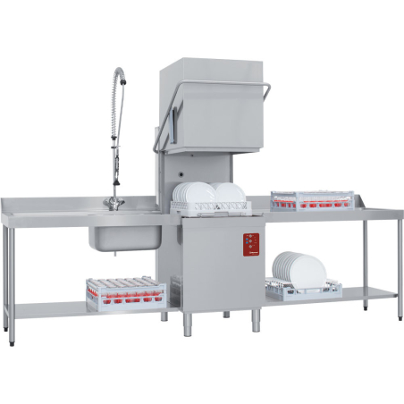 Vaatwasser met mandafdekking 500x500 mm Break Tank Active Wash - D26/6B - Diamant