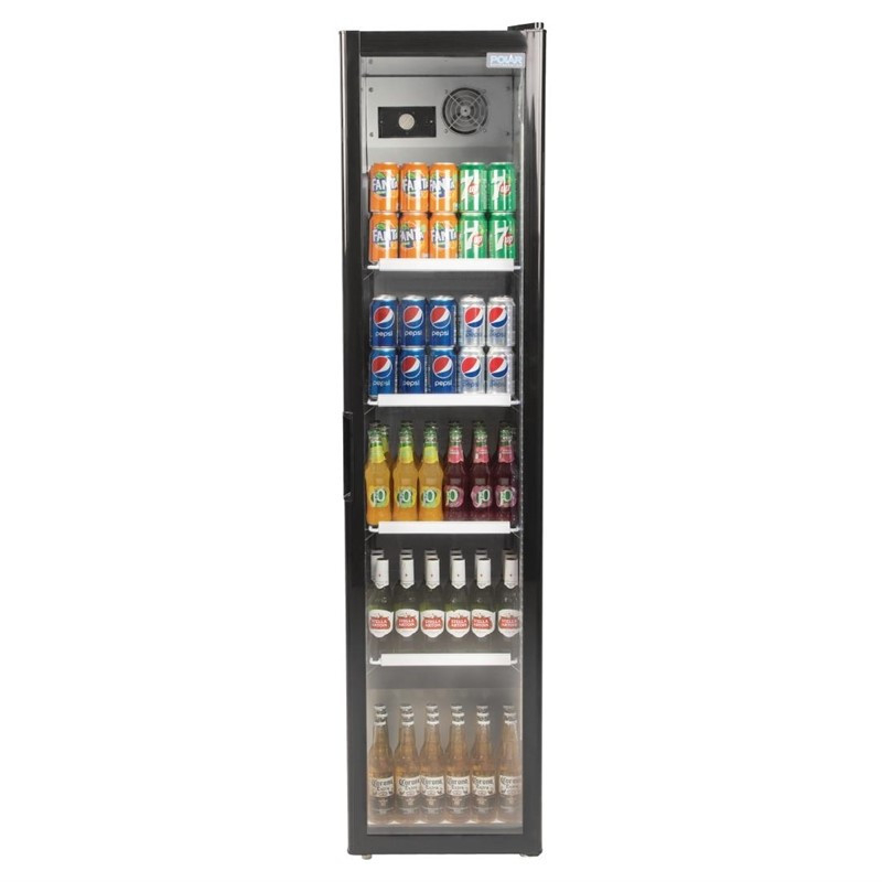 Refroidisseur &agrave; bouteilles Slimline Polar S&eacute;rie G noir - Mod&egrave;le Gain de Place - CS586 - Polar