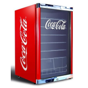 Coca-Cola&reg; positieve glazen kast, 115L - HIGHCUBE