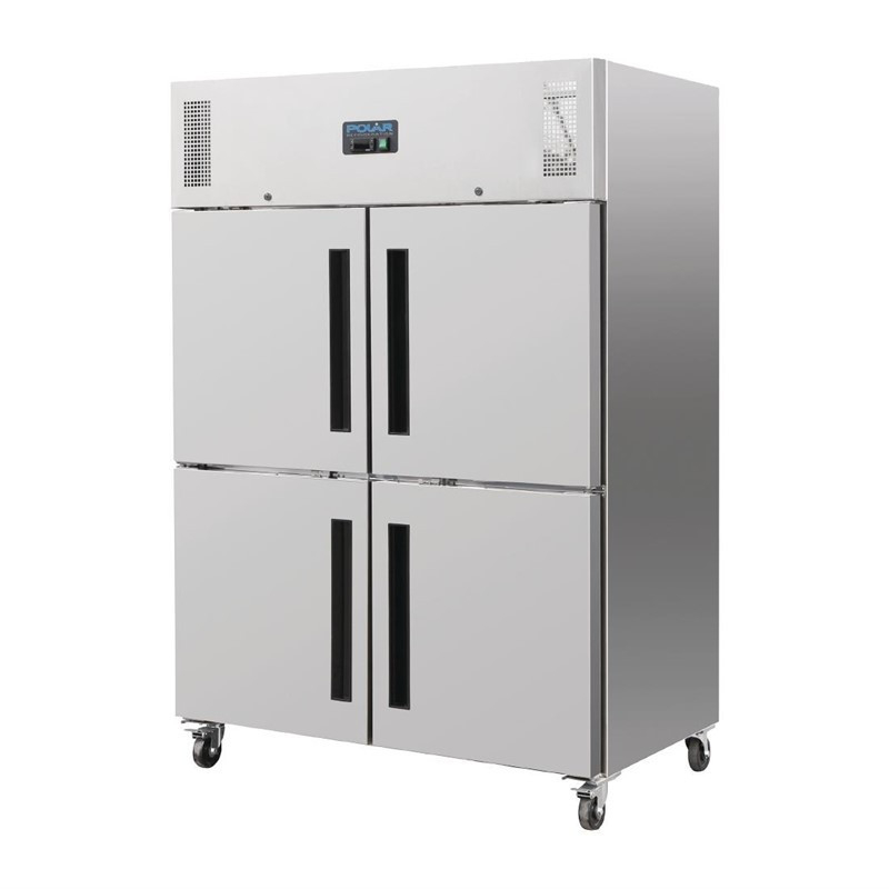 Dubbel negatieve koelvitrine 2 deuren GN 2/1 Polar G serie