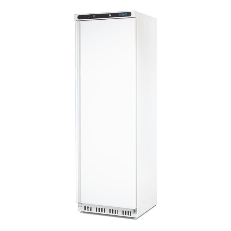 Witte 1-deurs negatieve koelvitrine 365L Polar C serie