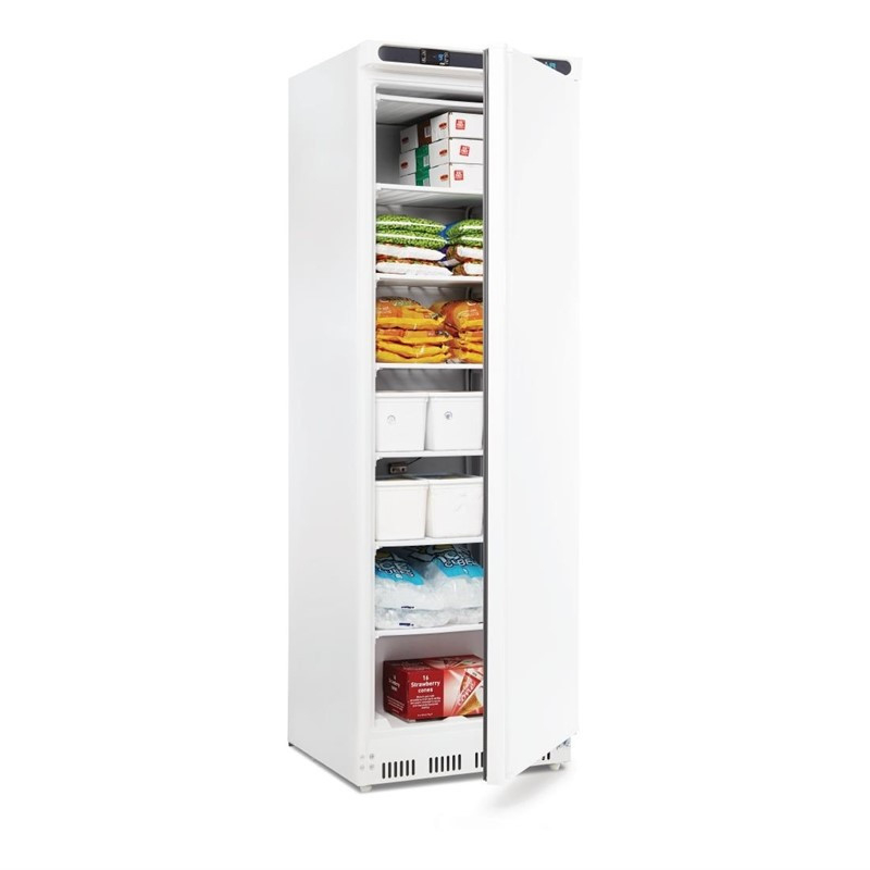 Witte 1-deurs negatieve koelvitrine 365L Polar C serie