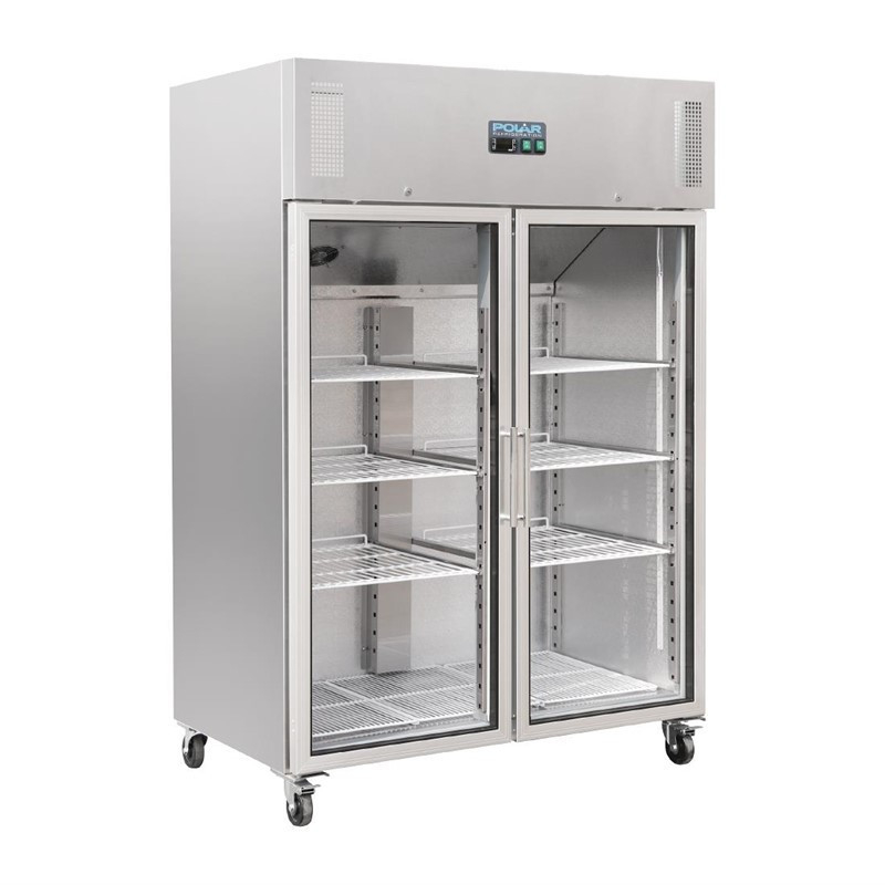 Polar G serie 2/1 GN positief gekoelde vitrine