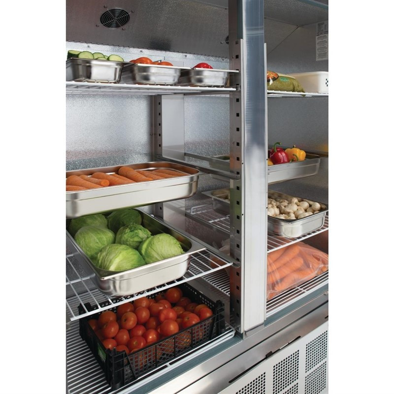 2-deurs positieve koelvitrine 960L Polar G Serie
